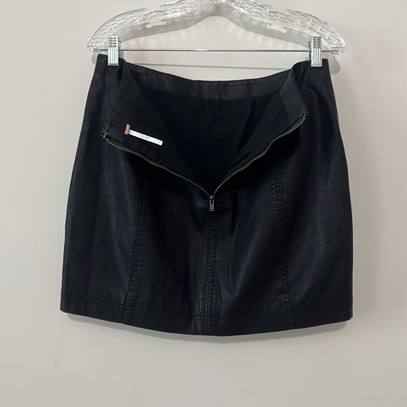 Free People Faux Leather Skirt - Picture 3 of 6